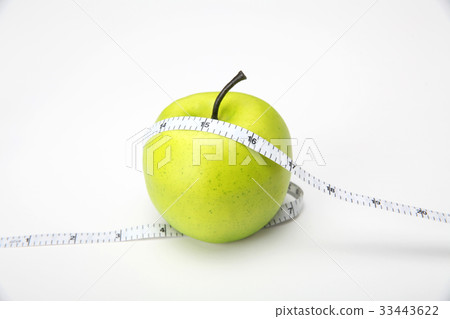 飲食,蘋果,捲尺 飲食,蘋果,捲尺 33443622