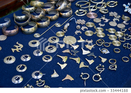 Baltic jewelry in medieval historical fair Baltic jewelry in medieval historical fair 33444188