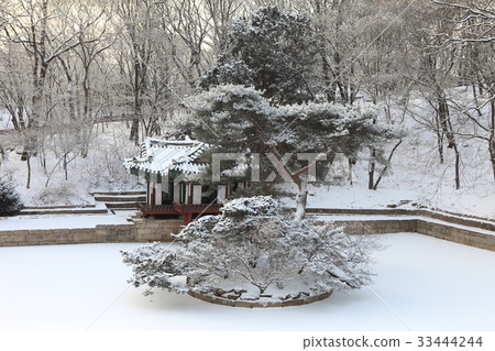 Snow, Winter, Busanjeong, Changdeokgung, Jongno-gu, Seoul 33444244
