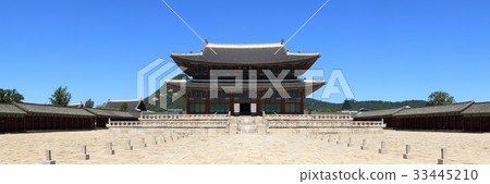 Kunjongjeon(國寶233號),首爾鐘路區景福宮,全景 Kunjongjeon(國寶233號),首爾鐘路區景福宮,全景 33445210