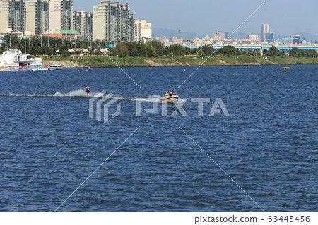 Water skiing, Yongsan-gu, Hangang, Seoul 33445456