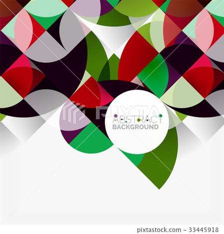 Modern geometrical abstract background circles Modern geometrical abstract background circles 33445918