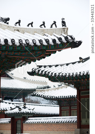 Snow, Winter, Miscellaneous, Gyeongbokgung, Jongno-gu, Seoul 33448321