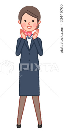 Suit & scarf Women's face to call 33449700