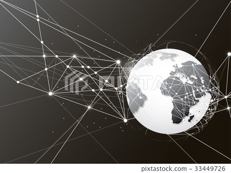 Business global network connection Business global network connection 33449726