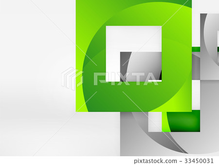 Squares geometric shapes in light grey 3d space Squares geometric shapes in light grey 3d space 33450031