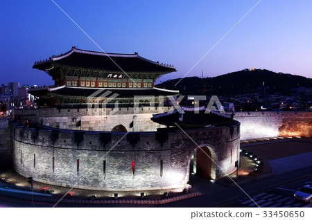 夜景,Janganmen,水原華城,水原,京畿道 夜景,Janganmen,水原華城,水原,京畿道 33450650