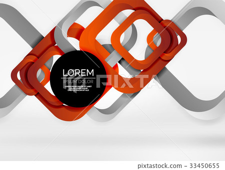 Squares geometric shapes in light grey 3d space Squares geometric shapes in light grey 3d space 33450655