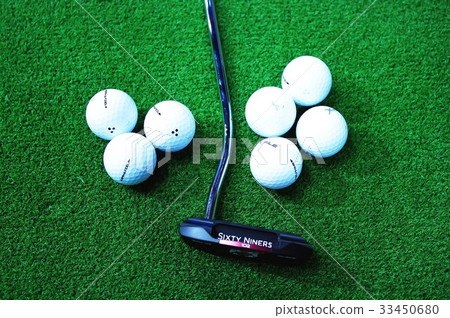 俱樂部，球，高爾夫 33450680