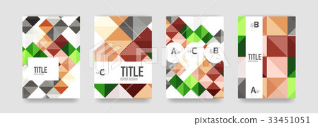 Set of brochure cover background, a4 template Set of brochure cover background, a4 template 33451051