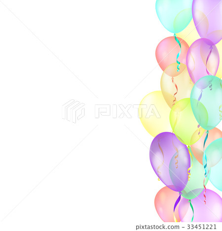 background with multicolored balloons 33451221