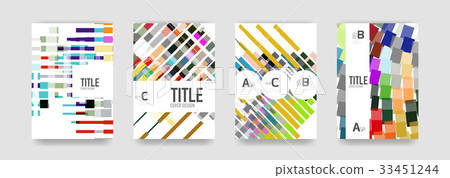 Set of brochure cover templates 33451244