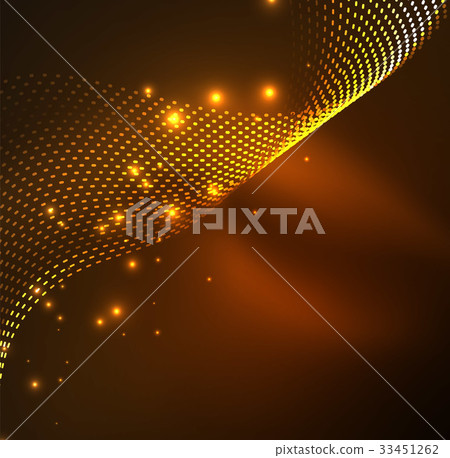 Vector wave particles background Vector wave particles background 33451262
