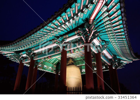 Night view, Bell, National Museum of Korea, Yongsan-gu, Seoul 33451364