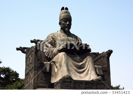 世宗大王,雕像,汝矣島公園,汝矣島,永登浦區,首爾 世宗大王,雕像,汝矣島公園,汝矣島,永登浦區,首爾 33451423