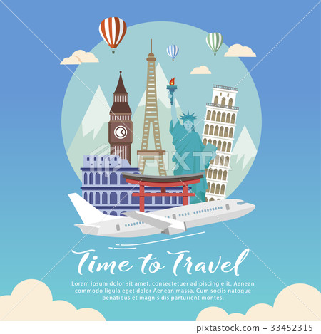 Time to Travel concept vector 33452315