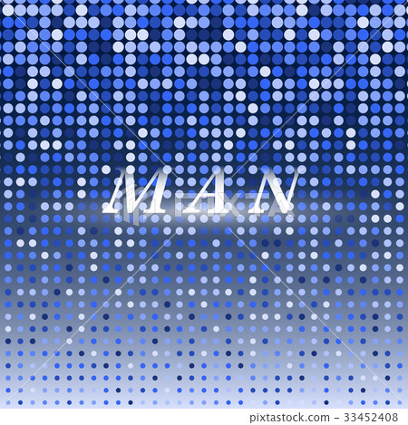 Man on blue dot halftone abstract background Man on blue dot halftone abstract background 33452408