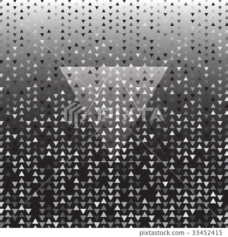 Triangle silver halftone dot abstract background 33452415