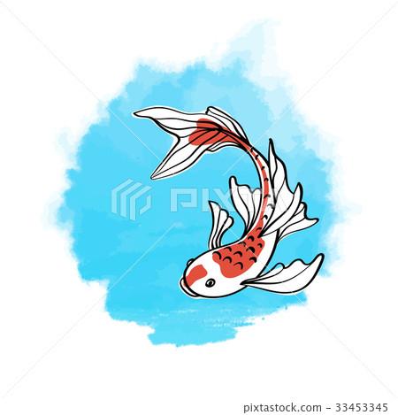 Japanese carp koi. Oriental symbol of good luck 33453345