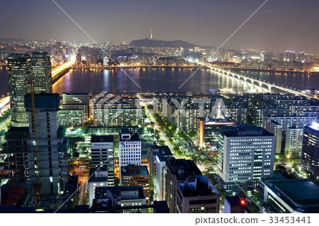 Mapo Bridge,Wonhyo Bridge,Yeouido,Yeongdeungpo,Han River,Seoul Mapo Bridge,Wonhyo Bridge,Yeouido,Yeongdeungpo,Han River,Seoul 33453441