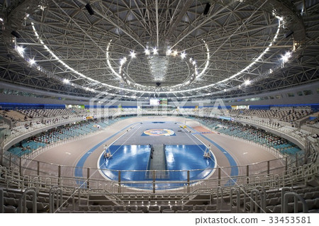 Bicycle Race Track Gwangmyeong Speedom Stock Photo