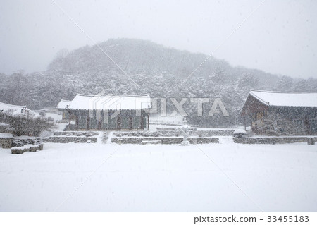 雪，冬天，seununsa，高敞郡，全北 33455183
