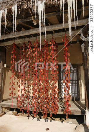Dried persimmon, Sangju-dong school, Changzhou, Gyeongbuk 33455877