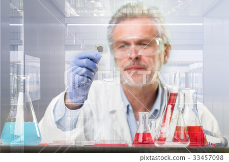 Senior life science research researching in modern Senior life science research researching in modern 33457098