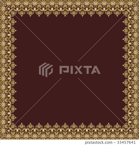 Floral Vector Fine Frame 33457641