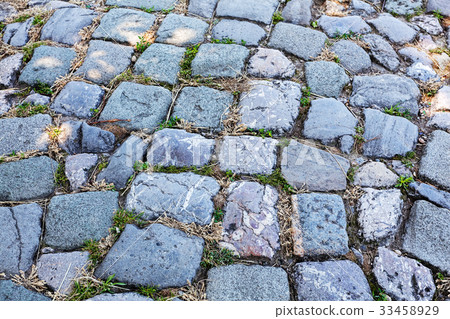 detail of cobblestone path 33458929