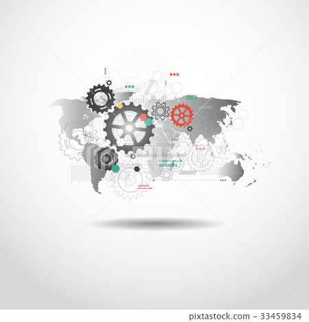Business global network connection 33459834