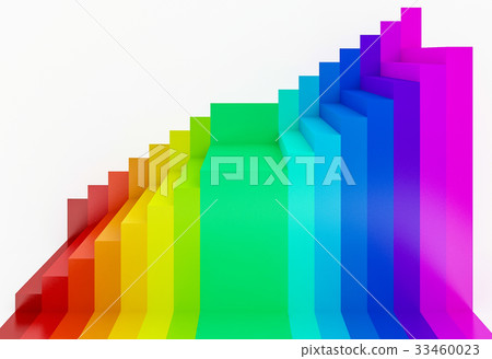 abstract colorful rainbow perspective background 33460023