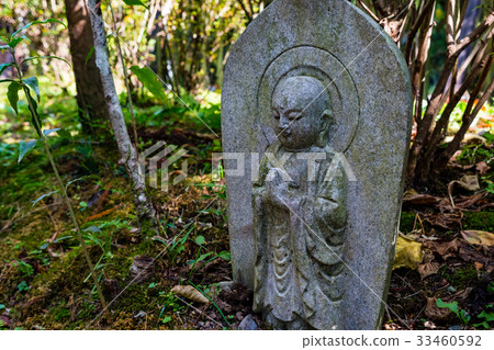 stone buddha monk statue - Jizo, Japan 33460592