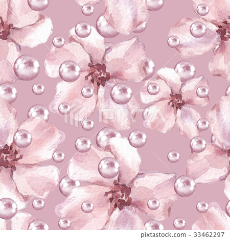 Floral seamless pattern with delicate flowers Floral seamless pattern with delicate flowers 33462297