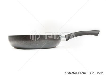 Frying pan isolated on white side view Frying pan isolated on white side view 33464594