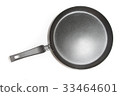 Frying pan for pancake isolated on white 33464601