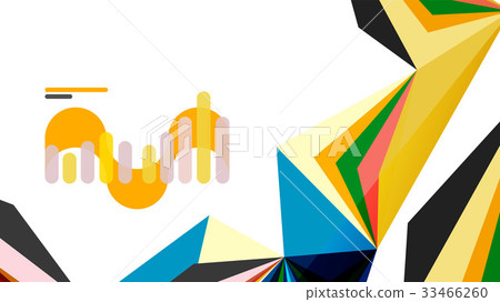 Modern triangle presentation template Modern triangle presentation template 33466260