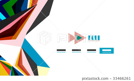 Modern triangle presentation template 33466261