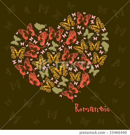 Heart of butterflies 33466490