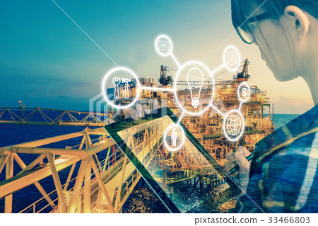 Double exposure of Engineer or Technician women 33466803
