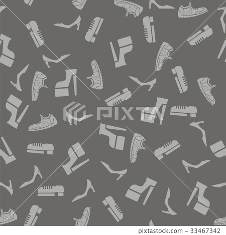 Silhouettes of Shoes Seamless Pattern 33467342