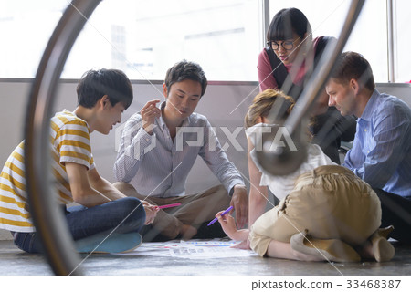 多國創意會議場景 多國創意會議場景 33468387