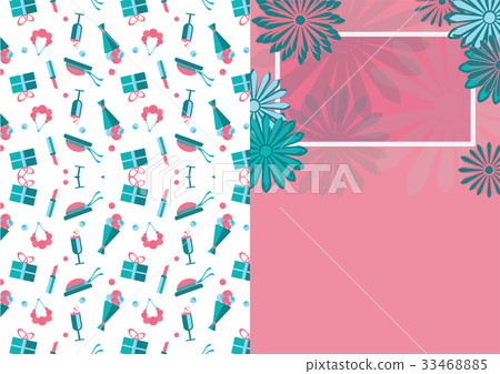 flat art greeting card. Trendy Design Template flat art greeting card. Trendy Design Template 33468885