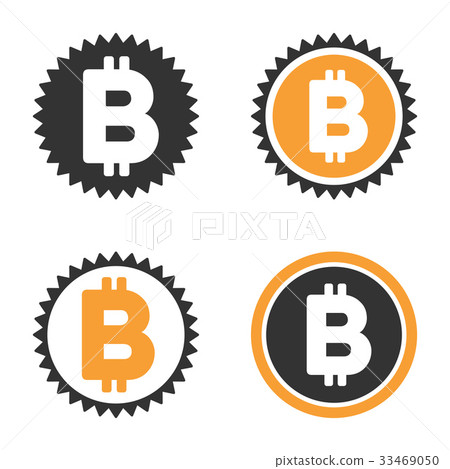 Bitcoin Coin Vector Icon Set 33469050