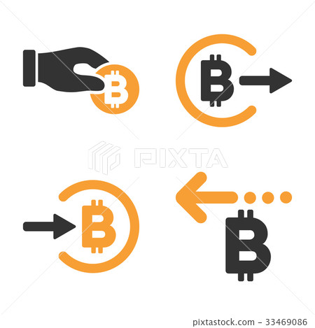 Bitcoin Payment Vector Icon Set Bitcoin Payment Vector Icon Set 33469086