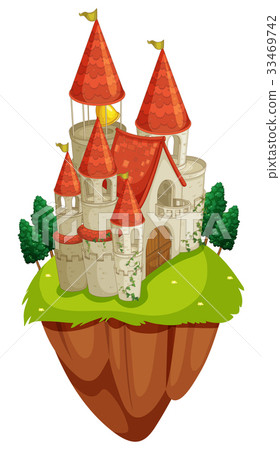 Scene with castle towers Scene with castle towers 33469742