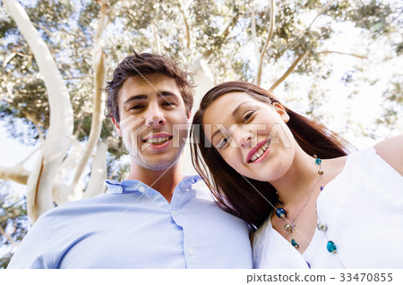Young couple in the park 33470855