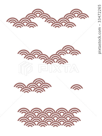 Blue sea wave _ red 33472265