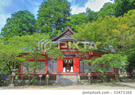 A temple in the deep green Danzan Shrine 33473168