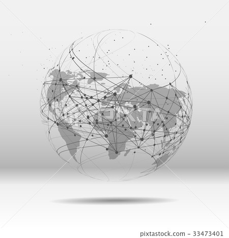 Business global network connection Business global network connection 33473401